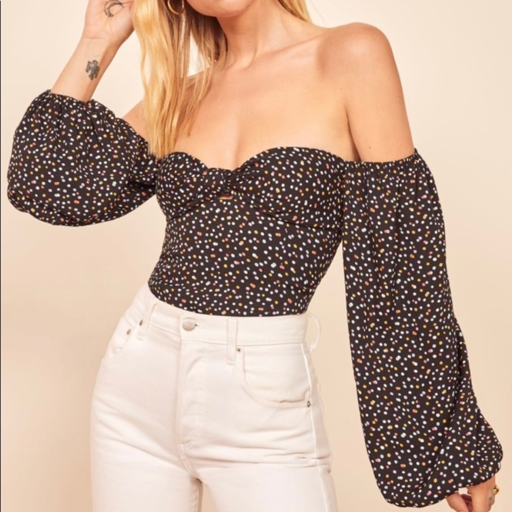 Reformation Simi Top in Confetti. Good condition.